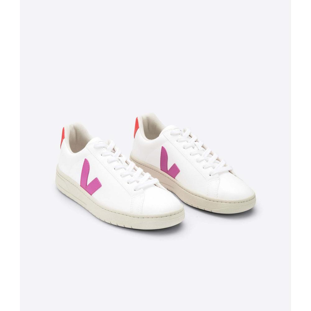 Women's Veja URCA CWL Shoes White/Red | ZA 571FDN